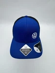 Volkswagen Vw Blue Trucker Hat Snapback Mesh Cap Recycled Polyester. Fixed Price $19.99.