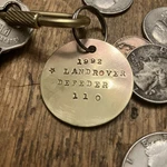 1992 Landrover Defender 110 Solid Brass Key Fob. Fixed Price $17.95.