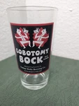 Indian Wells Brewing Co Lobotomy Bock Pint Beer Glass. Fixed Price $16.00.