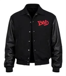 Michael Jackson Bad World Tour Jacket Mj Black Concert Crew Varsity. Fixed Price $129.00.