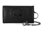Harley Davidson Mens Embossed Willie G Trifold Trucker Chain Wallet MWM091/08. Fixed Price $74.95.