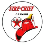 Fire Chief Gasoline Stickers Decal R8413. Fixed Price $16.95.