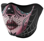 Zan Half Face Mask WNFM082H Sugar Skull Neoprene Skeleton. Fixed Price $9.95.
