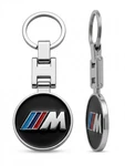 Bmw Sport Keychain Metal Chrome Round Logo Fob Ring - Brand New. Fixed Price $12.00.