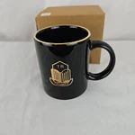 Triumph Coffee Mug Black With 22 Carat Gold Imprint Vintage Ceramic Cup. Fixed Price $19.99.