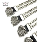 Biker Vest Extenders 4 Pcs Set Dream Apparel Eagle Design Double Chain. Fixed Price $24.50.