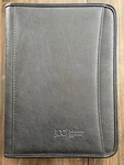 Leeds Faux Leather Black Potfolio Padfolio Folder Notebook Organizer With Pen. Fixed Price $23.49.