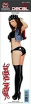 New Lethal Threat Biker Bandana Babe Pin-up Decal Sticker 3"X10" LT00574. Fixed Price $5.95.