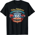 Tulsa Oklahoma U.s. Highway 66 100TH Anniversary T-shirt. Fixed Price $17.99.