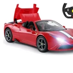 Licensed Ferrari 458 Rc Car 1/14 Scale With Flashing Lights & Convertible Top/. Fixed Price $82.39.