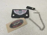 New River Road 6" Black Leather Chain Motorcycle Biker Wallet 09-1965. Fixed Price $18.95.