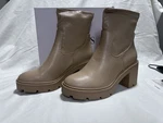 Dream Paris Women's Chelsea Platform Elastic Chunky Heel Ankle Boot Nude Size 8. Fixed Price $21.80.