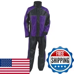 Nexgen SH2222 Womens Purple And Black Oxford Water Proof Motorcycle Rain Suit -. Fixed Price $155.16.