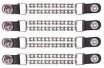 4PC Double Metal Chain Texas Star Design Motorcycle Biker Vest Extender - UDD38. Fixed Price $27.30.