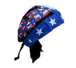 Zan Patriotic Deluxe Usa Flames Cotton Twill Durag Headwrap Dorag/skullcap. Fixed Price $15.00.