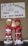 Autographed Brandon Hawkins/alex Hicks Churning The Butter Bobble Head Set. Fixed Price $50.00.