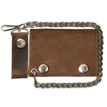 Hot Leathers WLC2010 Men's Distressed Brown Tri-fold Wallet With Chain. Fixed Price $19.95.