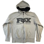 Fox Men Hoodie Jacket Gray Fleece Race Team Activewear Logo Zipper Long Sleeve. Fixed Price $22.00.