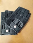 Ferrari Driving Gloves Black Sheep Suede Half Finger Non-slip New. Fixed Price $119.81.