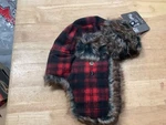 Zan Headgear Trooper Hat (osfm, Red Plaid) WTH068. Fixed Price $14.95.