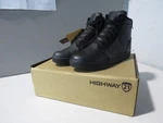 New Highway 21 Axle Leather Black Motorcycle Riding Shoes Size 361-99611. Fixed Price $139.94.