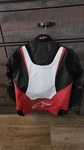 New Alpinestars Jaws Black/white/red Leather Motorcycle Jacket(thermal Liner). Fixed Price $200.00.