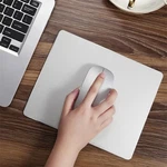 Aluminum Metal Mouse Pad Silver Hard Smooth Matte Non-slip Waterproof 180X160MM. Fixed Price $15.00.