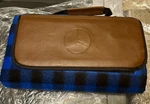 New Mercedes-benz Picnic Plaid Blanket With Handle. Fixed Price $55.00.