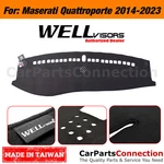 Wellvisors Mat Dashboard Cover For 14-24 Maserati Quattroporte Suede Black. Fixed Price $59.99.