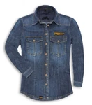 Ducati Scrambler Denim Rider Women's Shirt Jeans Lady New %%%%. Fixed Price $80.06.