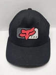 Fox Racing Youth Mirer Flexfit Hat Black Red Sonic Weld Patch Cap Stretch. Fixed Price $10.00.