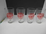 Big Dog Motorcycles Bdm Set Of 14 Oz Glasses Red Logo Skull Lightning Bolt. Fixed Price $89.99.