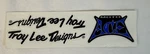 Vintage Troy Lee Designs Ace Motorcycle Helmet Visor Decal Set. Fixed Price $7.00.