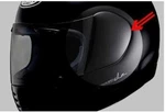 Arai Helmet Shield Visor Side Pod Cover Holder Set Black 023501. Fixed Price $29.00.