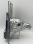 Bully Eagle Hitch Cover Brake Light 12V Led Red Eyes Tripple Chrome Plated. Fixed Price $25.00.