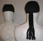 Biker Long Hair Wrap Ponytail Tie Holder Glove Tube Durag Skull Cap Suede Fringe. Fixed Price $14.42.