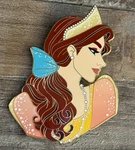 Fantasy Pin 3" Lost Princess Series Anastasia Side Profile Ballroom Dream Silver. Fixed Price $48.75.