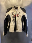 Rare Authentic Dainese Yu Lady Women Leather White Motorcycle Jacket-size Xs/s. Fixed Price $232.27.