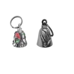 Guardian Biker Red Rose Praying Hand Motorcycle Bell W/ Hanger Combo Gift Pack. Fixed Price $26.40.