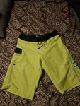 Fox Racing Mens Overhead Camo Stretch 21" Boardshorts Swim Trunks Pockets Green. Fixed Price $12.90.