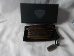Genuine Triumph Bonneville Tank Badge Belt Buckle Motorcycle Old Stock Orig. Box. Fixed Price $42.95.