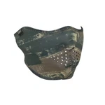 Brushed Hunter Green Tan Camouflage Neoprene Half Face Mask Biker Hunting. Fixed Price $9.95.