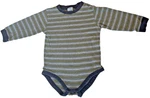 Vtg 2002 Gymboree Smooth Sailing Retro Striped L/s Bodysuit 12-18M Navy Gray. Fixed Price $7.99.