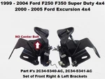 2C345340AC 2C345341AC 99 F250 4X4 Set Of Front Leaf-spring Hanger Brackets. Fixed Price $269.00.