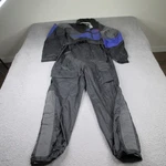 Joe Rocket Motorcycle Rain Suit Men Medium Black Nylon Waterproof Full Zip Biker. Fixed Price $50.00.