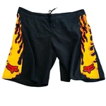 Fox Racing Parkerboss Boardshorts Men's 40 Black Yellow Orange Flame Swim Trunks. Fixed Price $25.00.