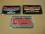 Big Dog Motorcycles Oem Small License Plate Set Of 3 Collector Showroom Tag. Fixed Price $59.99.