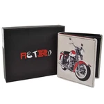Mens Tri-fold Leather Wallet By Retro Harley Davidson In Gift Box Golunski. Fixed Price $67.99.