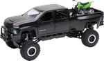 New Ray Toys SS-37596 Chevrolet 3500HD Offroad Pick Up With Dirt Bike 1:32 Scale. Fixed Price $47.00.