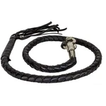 Dream Apparel All Black 36" Long 1/2 Diameter Genuine Leather Motorcycle Whip. Fixed Price $34.99.